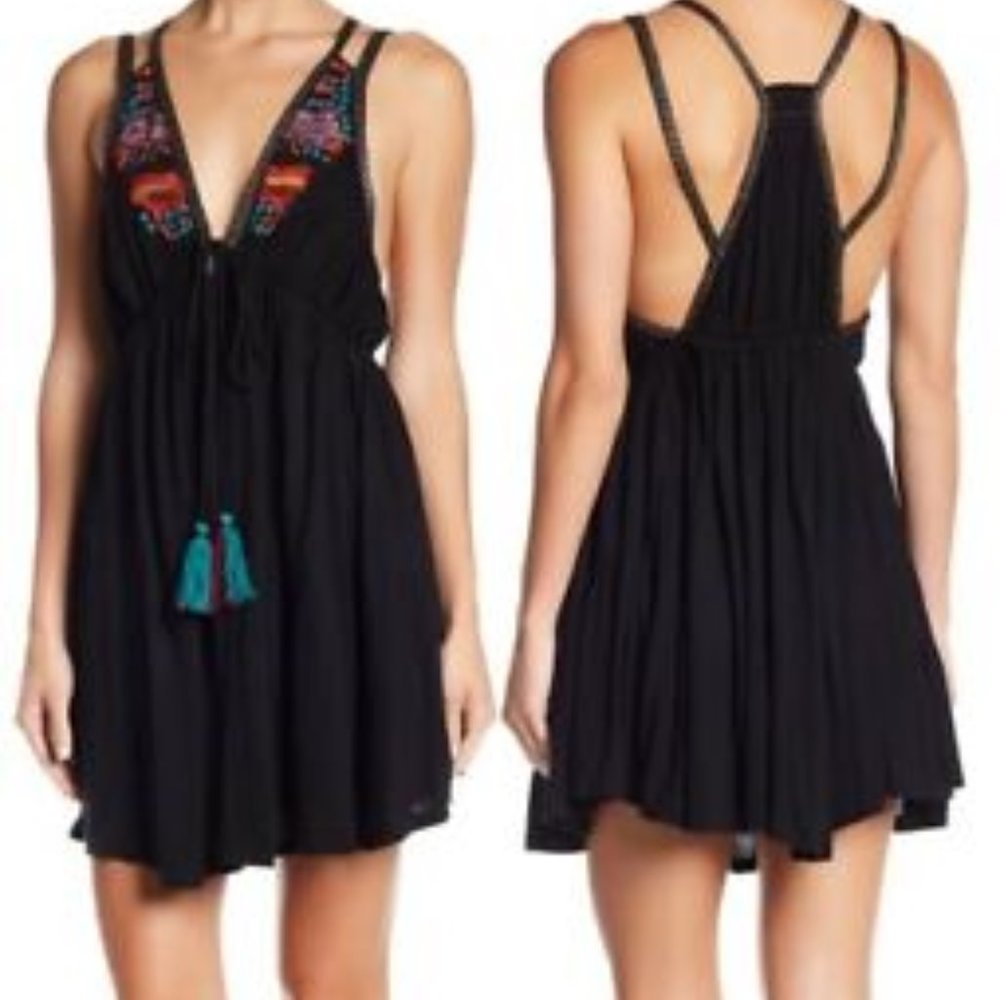 FREE PEOPLE Embroidery Dress  Small